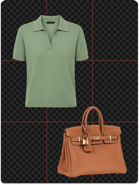 Примерка одежды на модели с помощью AI